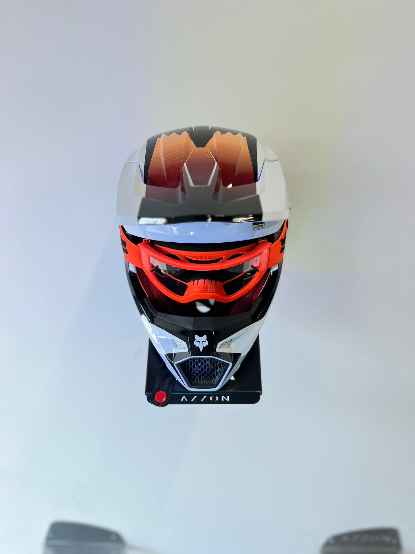 Motorcycle helmet rack